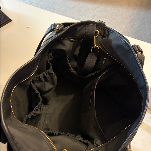 Coach Black Nylon Diaper Bag w/ Changing Pad | 14” Laptop Friendly | Like New - Picture 5 of 7